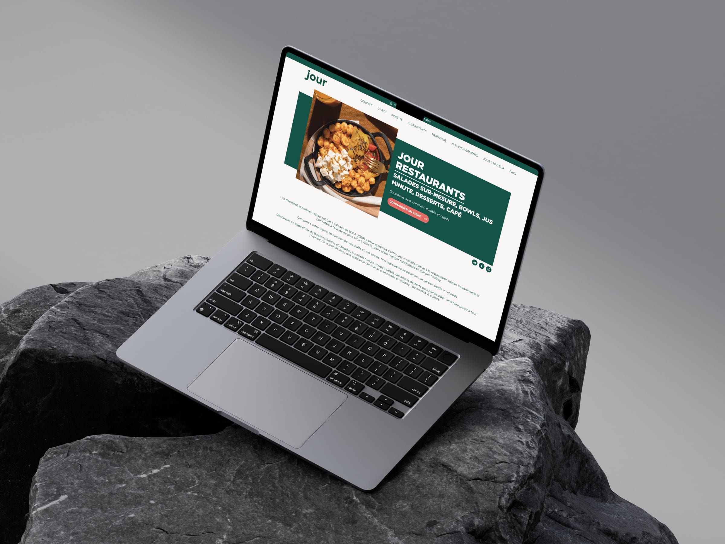 Aperçu du site Jour sur ordinateur