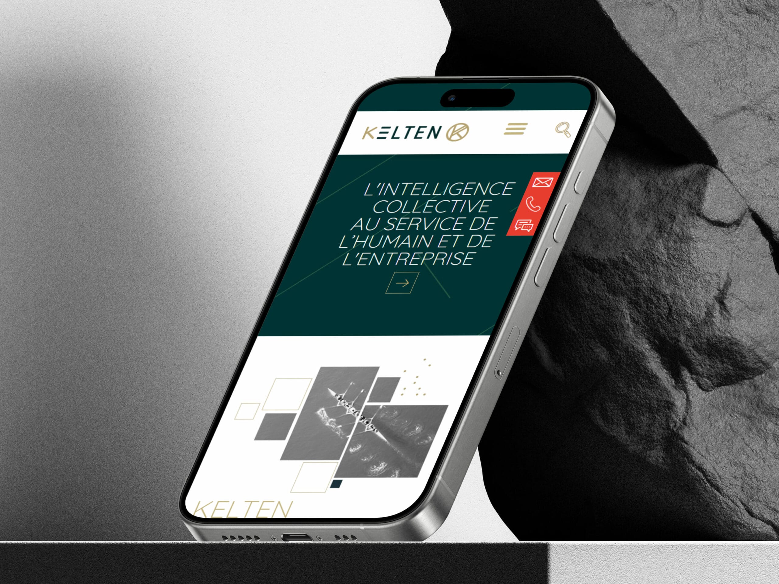 Aperçu du site Kelten Avocats sur mobile